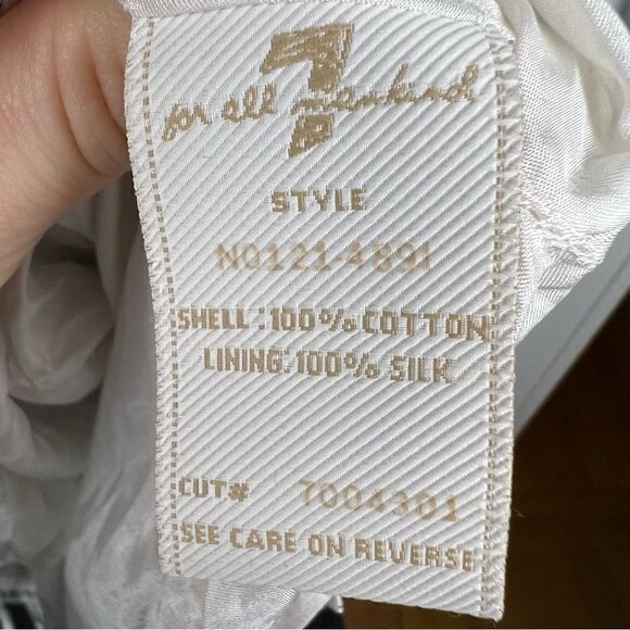 7 For All Mankind Black and White Geometric Print Size S - Picture 9 of 10